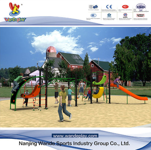 Equipo para parques infantiles al aire libre de Wandeplay Amusement Park Net con Wd-Sw0122