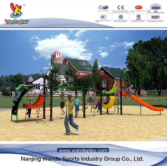 Equipo para parques infantiles al aire libre de Wandeplay Amusement Park Net con Wd-Sw0122