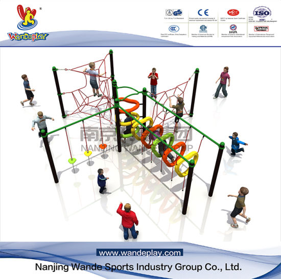 Equipo de juegos para niños al aire libre de Wandeplay Net Park Scimbing Net con Wd-Sw0209