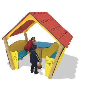 Estructuras de juegos al aire libre de HDPE para juegos de pabellón de diversiones para niños