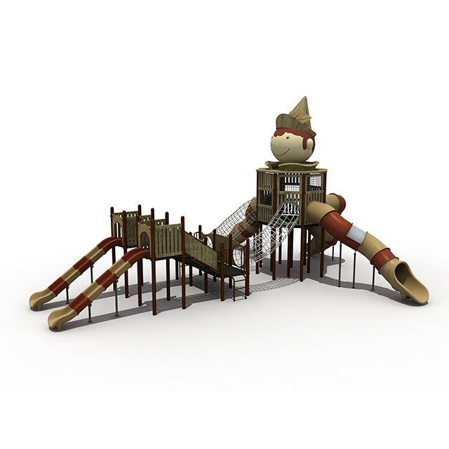 Patio de juegos para niños al aire libre del castillo de marionetas para la aventura