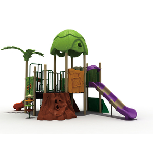 Juegos al aire libre del patio de la diapositiva del bosque verde de los niños personalizados para preescolar