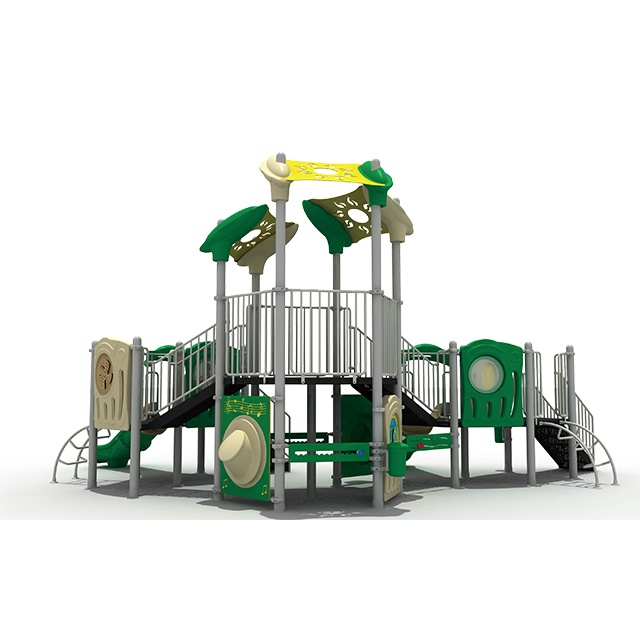 Equipo moderno colorido del patio de la diapositiva al aire libre del niño del parque