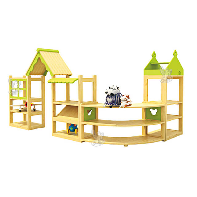 Los niños de interior muebles de guardería armario de madera para jardín de infantes